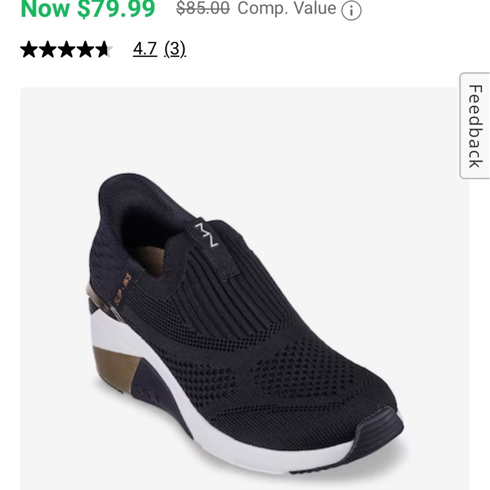 Mark Nason black/white/gold sneakers
